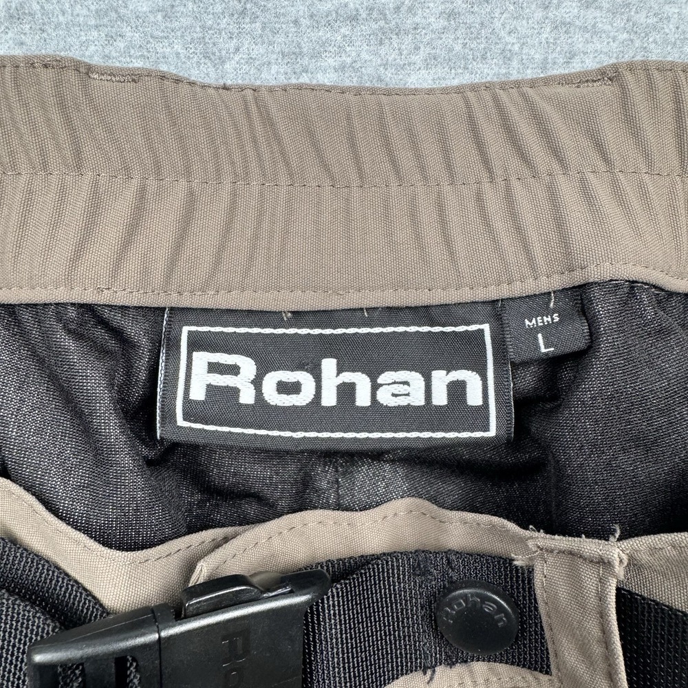 Rohan Trailblazers Dry Outdoor Pants Mens Large 36 Tan Polyamide Teflon Hiking - Picture 9 of 16